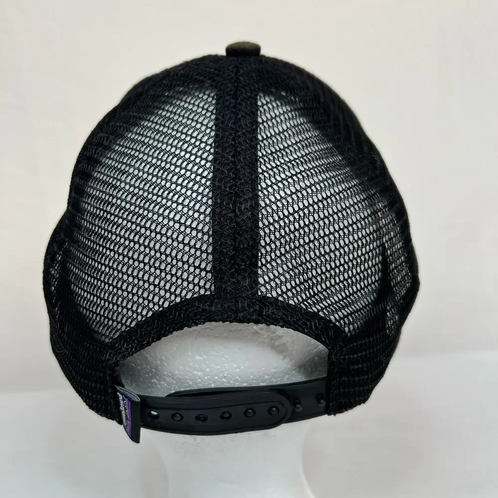 Patagonia Netplus Trucker Hat Black Bureo Mountains Snapback Mesh Recycled Nets